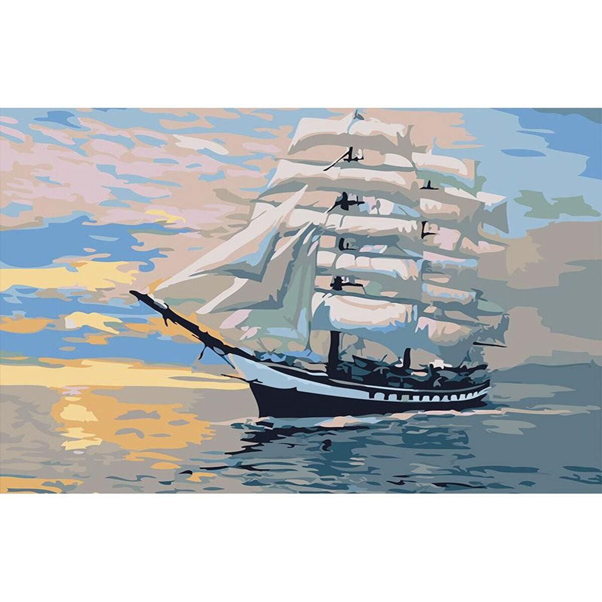 Картина по номерам DELL' ARTE Парусник 40*50 см  купить,NaN