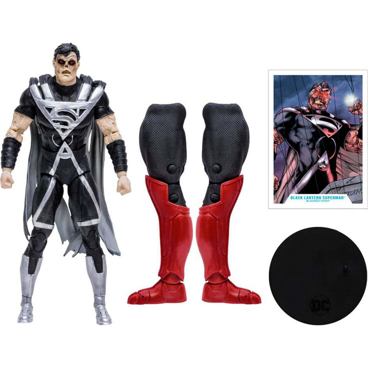 Фигурка McFarlane DC Multiverse Blackest Night Black Lantern Superman 18см купить,NaN