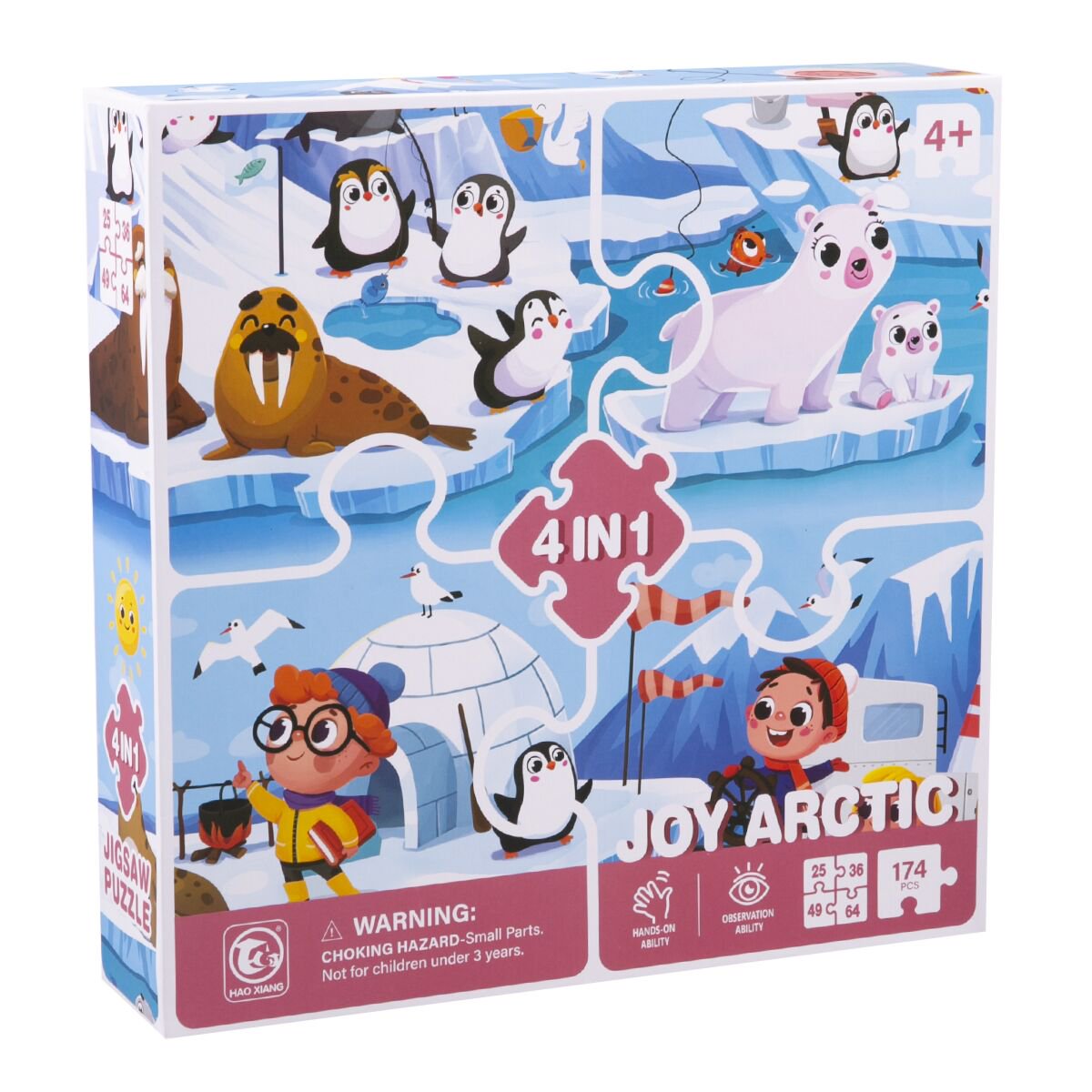 Пазлы Puzzles Арктическое удовольствие 4 в 1 купить,NaN