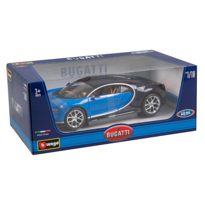 Модель автомобиля Bburago 1:18 Bugatti Chiron Голубая купить,NaN