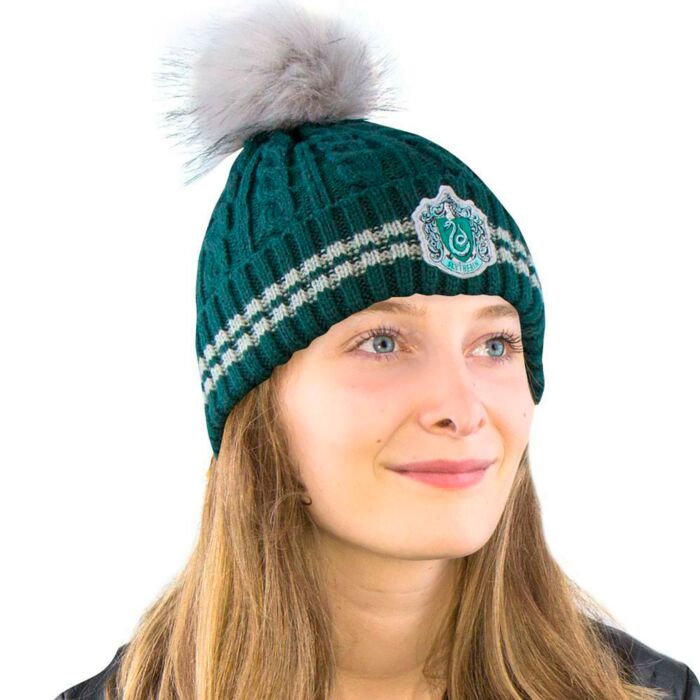 Шапка Гарри Поттер Pom-Pom Beanie Слизерин купить,NaN