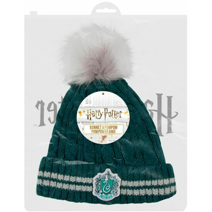 Шапка Гарри Поттер Pom-Pom Beanie Слизерин купить,NaN