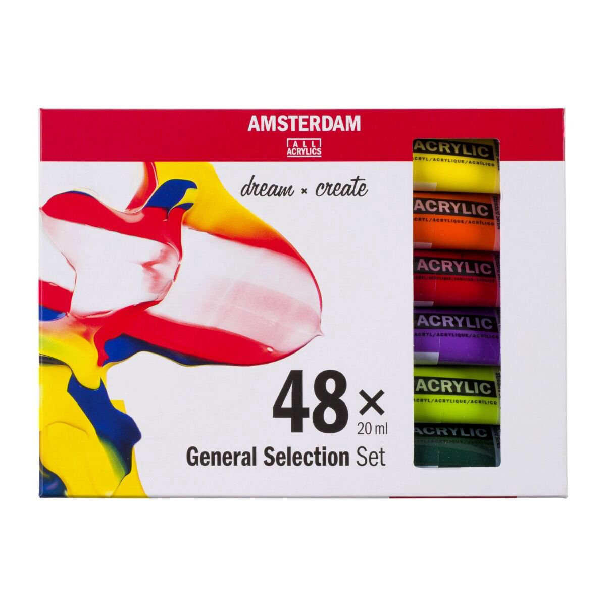Набор акриловых красок Amsterdam Standart 48 шт купить,NaN