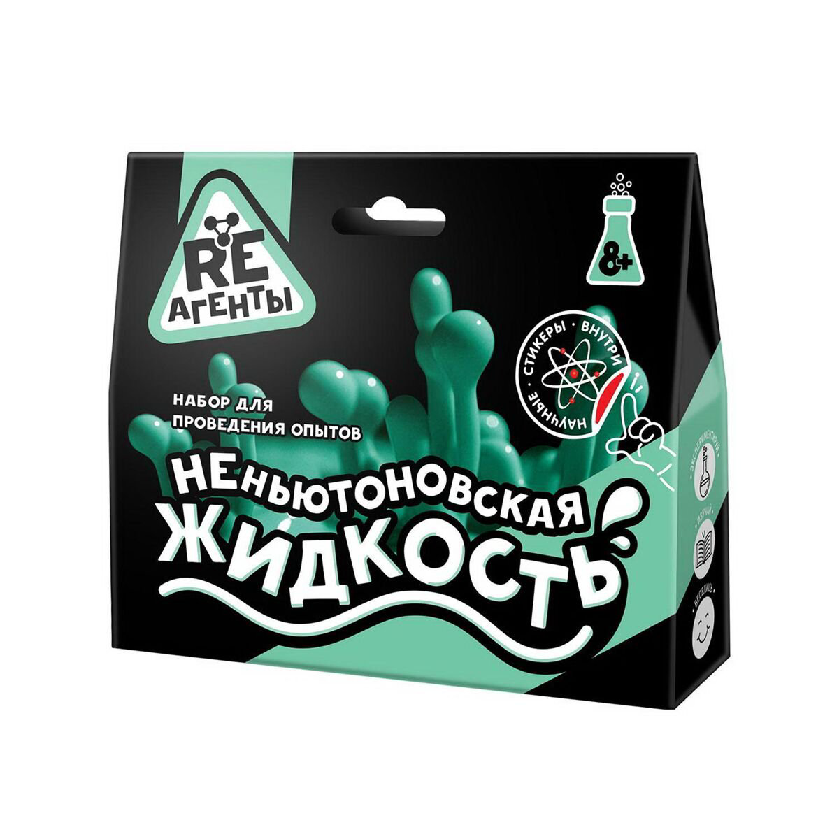 Набор для опытов Re-агенты Неньютоновская жидкость зеленый купить,NaN
