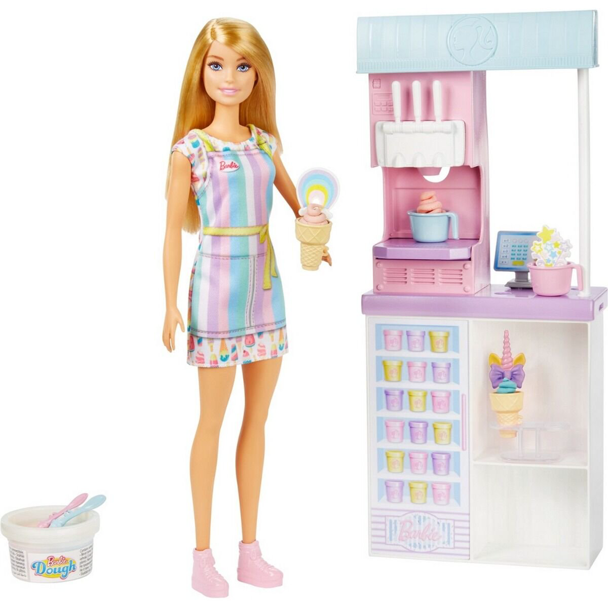 Кукла Barbie I Can Be Готовка и Выпечка Магазин мороженого купить,NaN