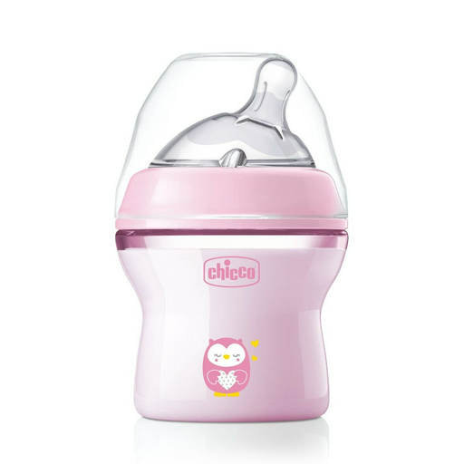  Бутылочка Chicco для кормления Natural Feeling розовая 150 мл 