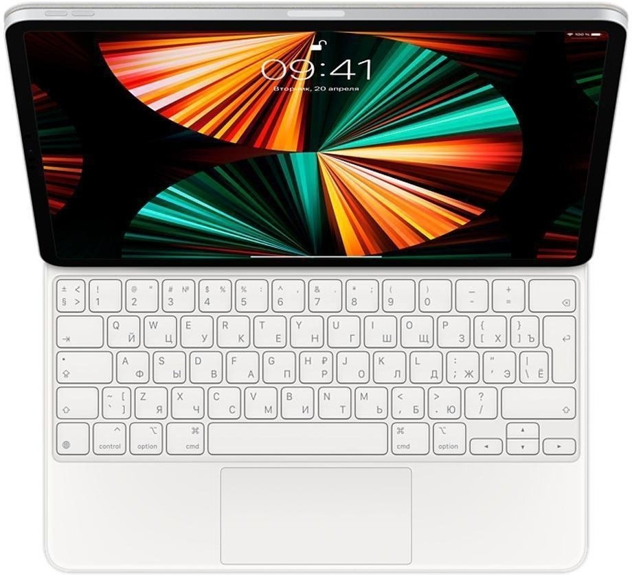 Чехол-клавиатура Apple для iPad Pro 12.9-inch Magic Keyboard MJQL3RS/A белая