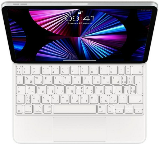 Чехол-клавиатура Apple для iPad Pro 11-inch Magic Keyboard MJQJ3RS/A белая 