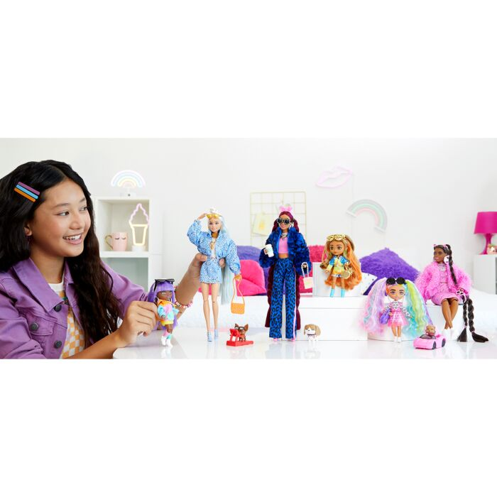 Кукла Barbie Extra в костюме с леопардовым принтом HHN090 купить,NaN