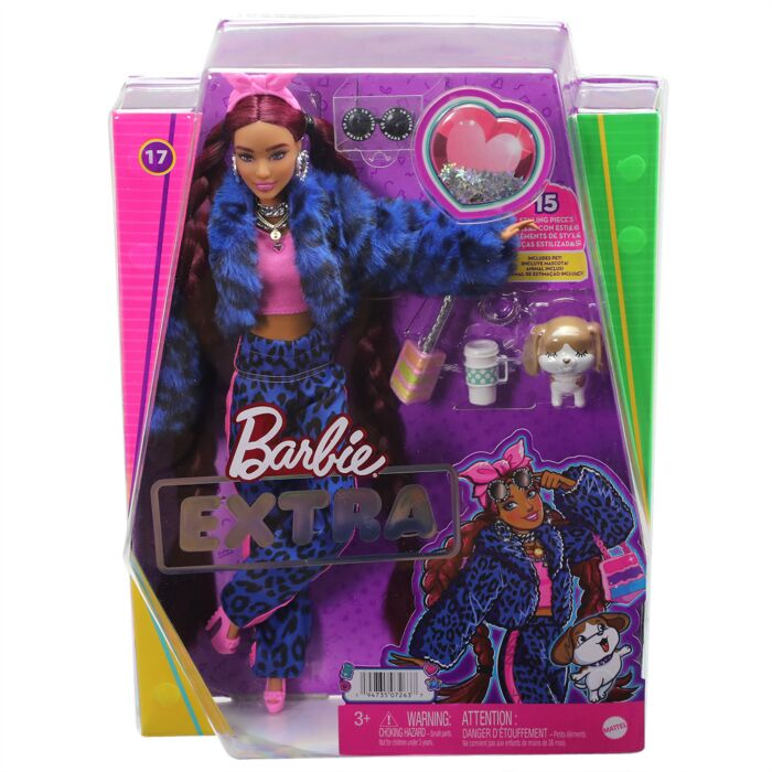 Кукла Barbie Extra в костюме с леопардовым принтом HHN090 купить,NaN