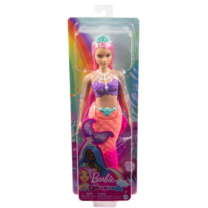 Кукла Barbie Русалка Dreamtopia Розовый HGR08/HGR09 купить,NaN