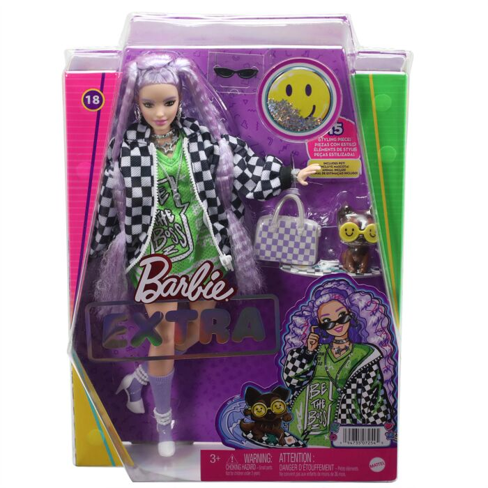 Кукла Barbie Extra в рейсерской толстовке HHN10 купить,NaN