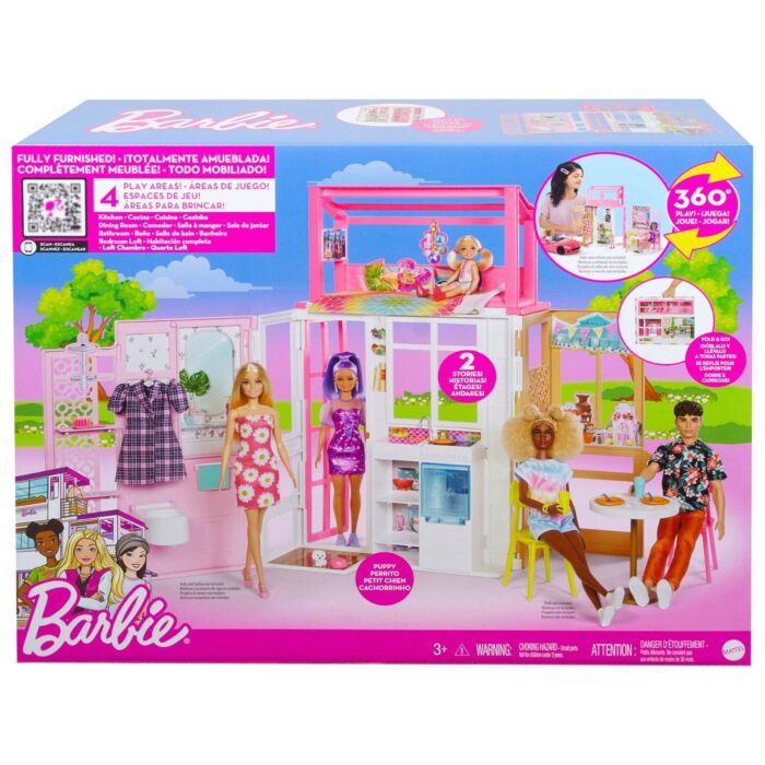 Игровой набор Barbie Estate Дом с мебелью и аксессуарами HCD470 купить,NaN