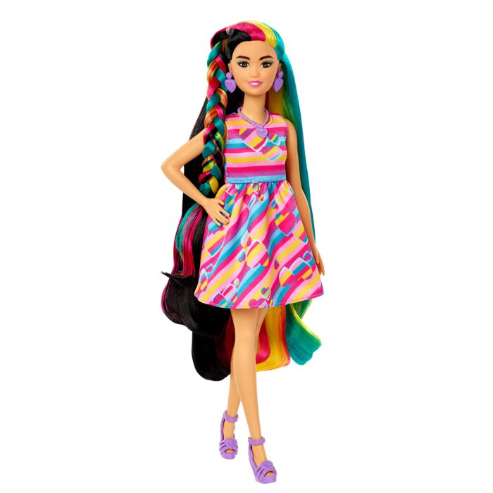 Кукла Barbie с Набором Аксессуаров для Волос Totally Hair Брюнетка HCM90 купить,NaN