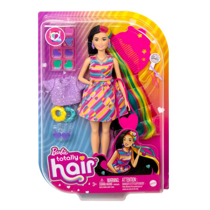 Кукла Barbie с Набором Аксессуаров для Волос Totally Hair Брюнетка HCM90 купить,NaN