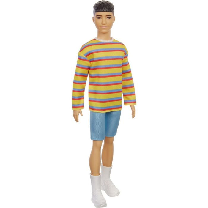 Кукла Ken Barbie в Желтом Полувере в Полоску Игра с модой DWK440/GRB91 купить,NaN