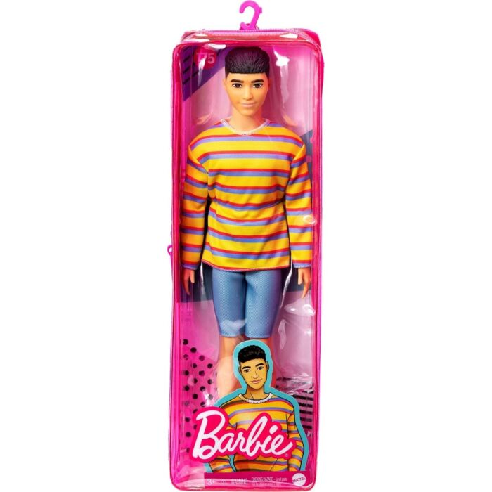 Кукла Ken Barbie в Желтом Полувере в Полоску Игра с модой DWK440/GRB91 купить,NaN