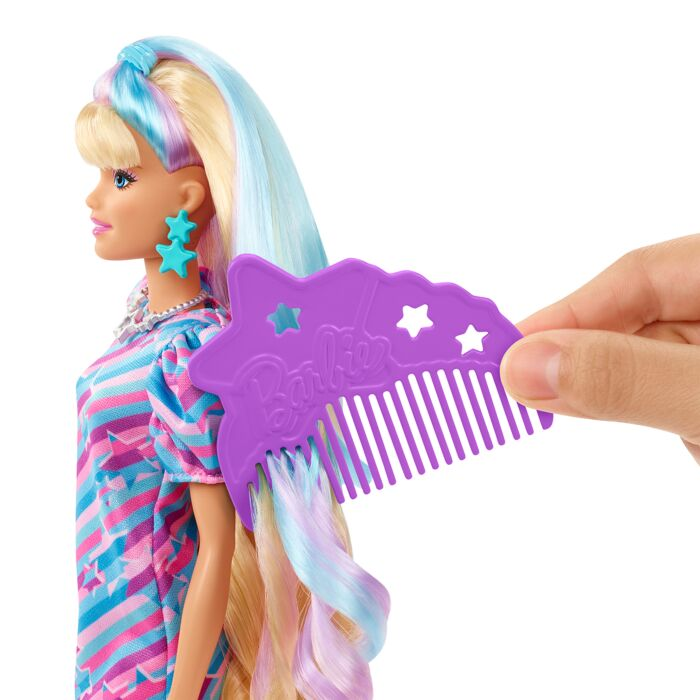 Кукла Barbie с Набором Аксессуаров для Волос Блондинка HCM88 купить,NaN