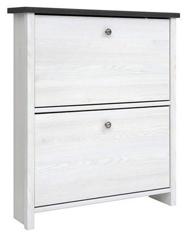 Обувница Гербор Порто SFB2B, 75x18.5x87 см, белый, коричневый купить,0