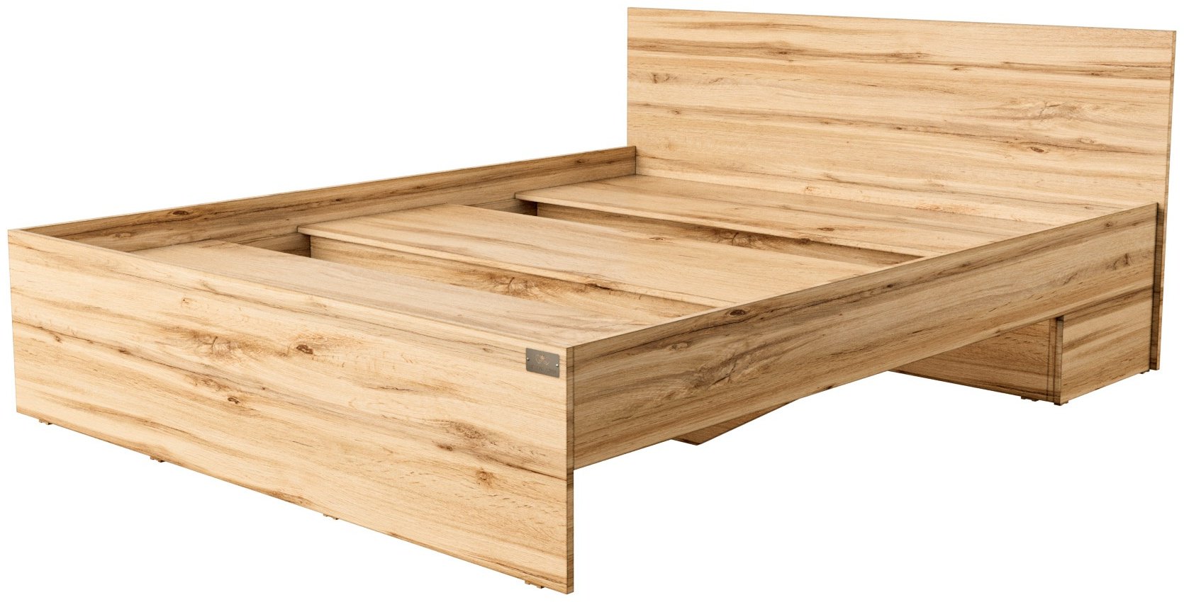Кровать Мебель Азии 160x200см с матрасом коричневая купить,NaN