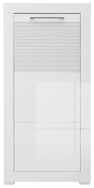 Тумба для обуви BRW Флеймс REG1D/11/5, 52x37x110 см, белый