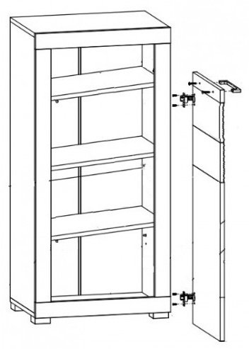 Тумба для обуви BRW Флеймс REG1D/11/5, 52x37x110 см, белый купить,0