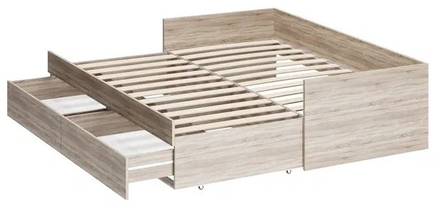 Кровать Сведста Кастор 90x200см коричневая купить,NaN