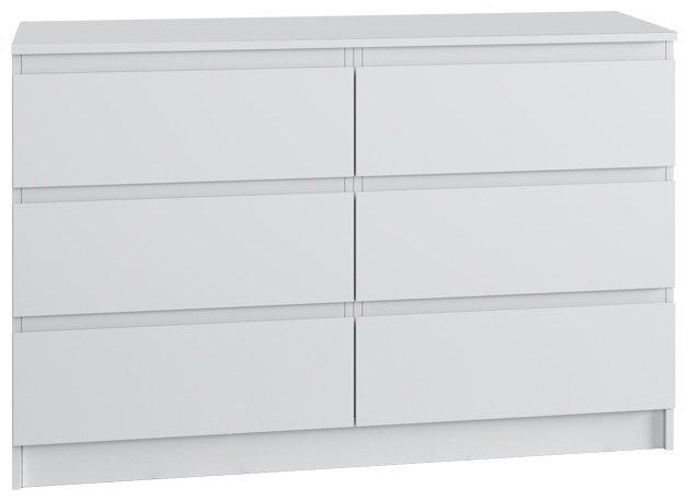 Комод ДСВ Мори 1200.6, 120.4x40x77cм, ЛДСП, белый