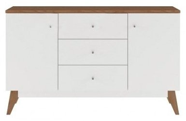 Комод BRW Тата KOM2D3S Нимфеа Альба, 150x41x90 см, белый купить,NaN