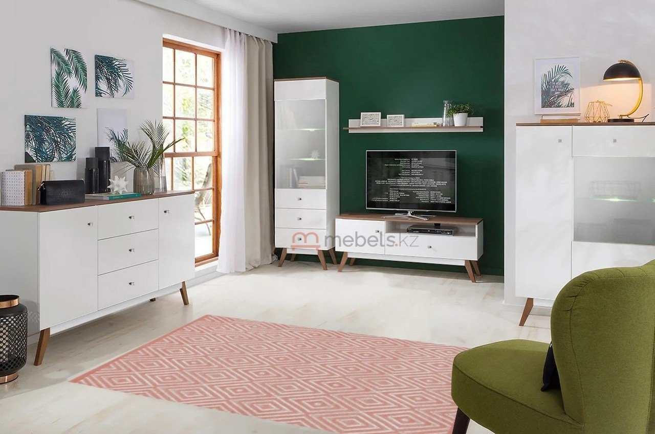 Комод BRW Тата KOM2D3S Нимфеа Альба, 150x41x90 см, белый купить,NaN