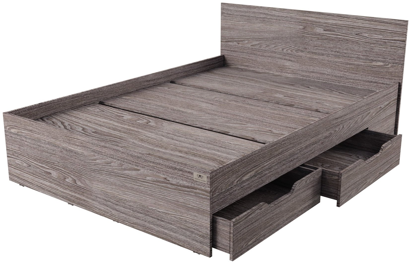 Кровать Мебель Азии Гармони 4 140x200см с матрасом темно-коричневая купить,NaN