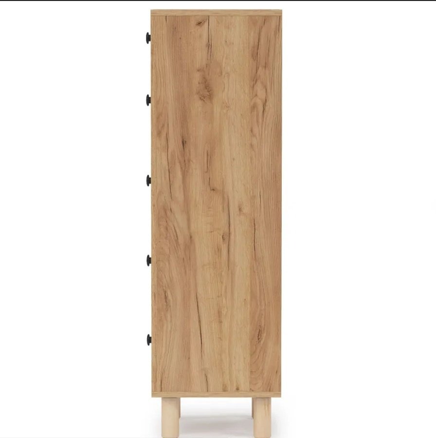 Комод Мебель Азии Норд 996.76, 35x35.3x116.2 см, коричневый, белый - ForteMarket Комод Мебель Азии Норд 996.76, 35x35.3x116.2 см, коричневый, белый купить,0