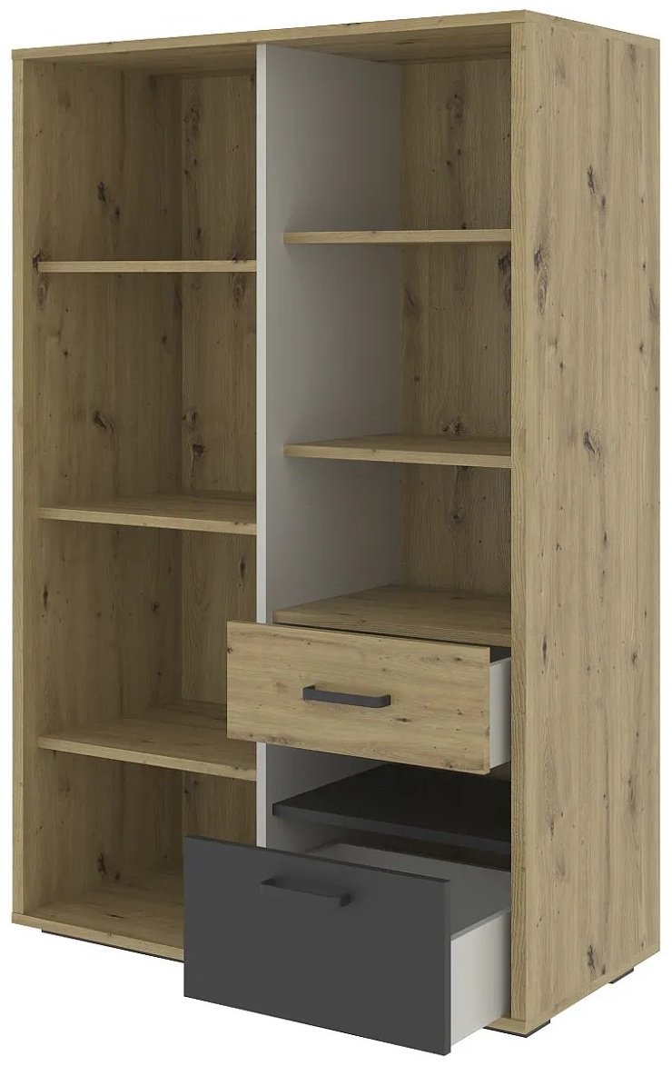 НК Мебель KUBO , 90x42x138, ЛДСП, МДФ, черный, белый, коричневый купить,0