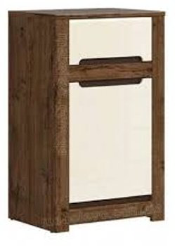 Тумба Гербор KOM1D1S Софт, 59x89.5x41 см, белый, коричневый купить,NaN