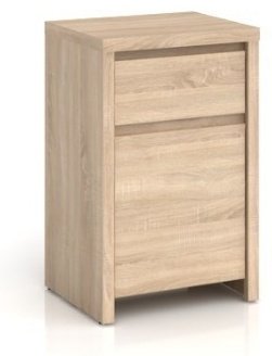 Тумба BRW Каспиан KOM1D1SP, 49x77x40.5 см, коричневый