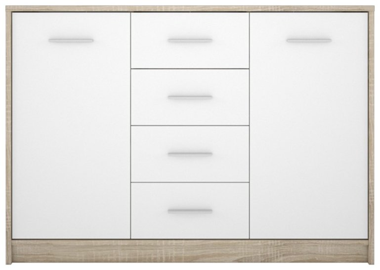Комод Involux 20620, 118.5x33.5x83.5 см, коричневый, белый купить,NaN