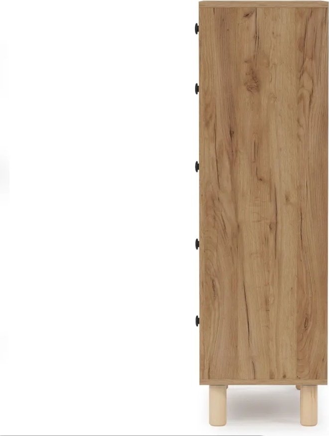 Комод Мебель Азии НОРД 996.71, 70x35x116.2 см, белый, светло-коричневый - ForteMarket Комод Мебель Азии НОРД 996.71, 70x35x116.2 см, белый, светло-коричневый купить,0