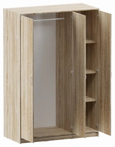 Распашной шкаф СВЕДСТА ОРИОН, 117x175х55 см, коричневый купить,NaN