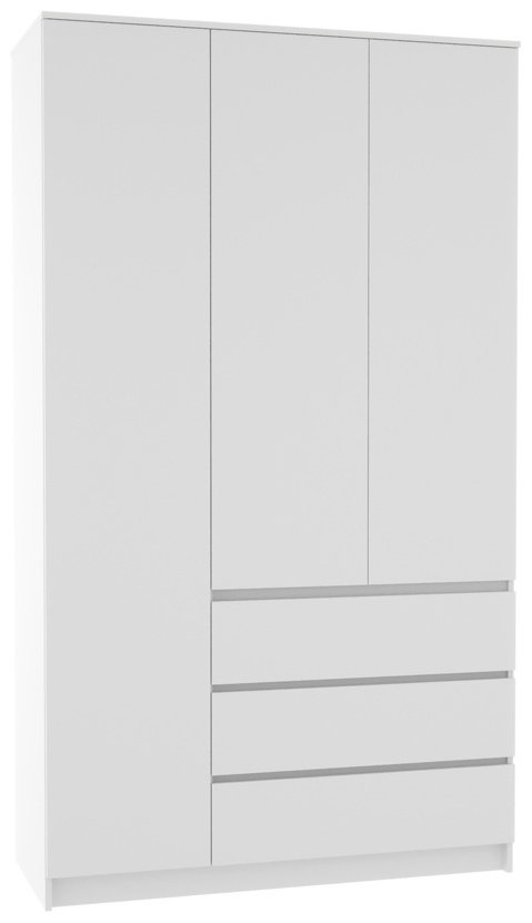 Распашной шкаф Мебель Азии МС Мори МШ 1200.1, 120.4x210х50.4 см, белый