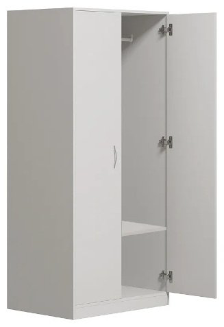 Распашной шкаф СВЕДСТА ОРИОН, 79x175х55 см, белый купить,NaN