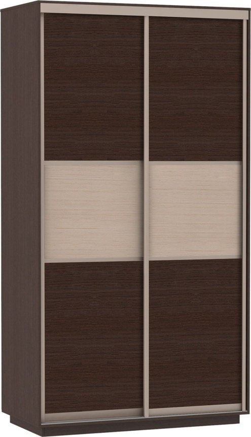 Шкаф-купе Мебель Азии Экспресс МИНИ 2-90, 90x190х44 см, черный