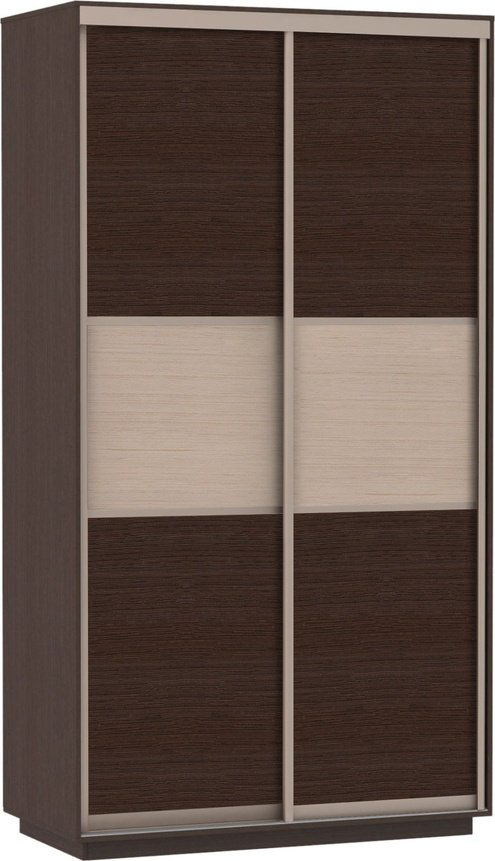 Шкаф-купе Мебель Азии Экспресс МИНИ 2-90, 90x190х44 см, черный купить,NaN