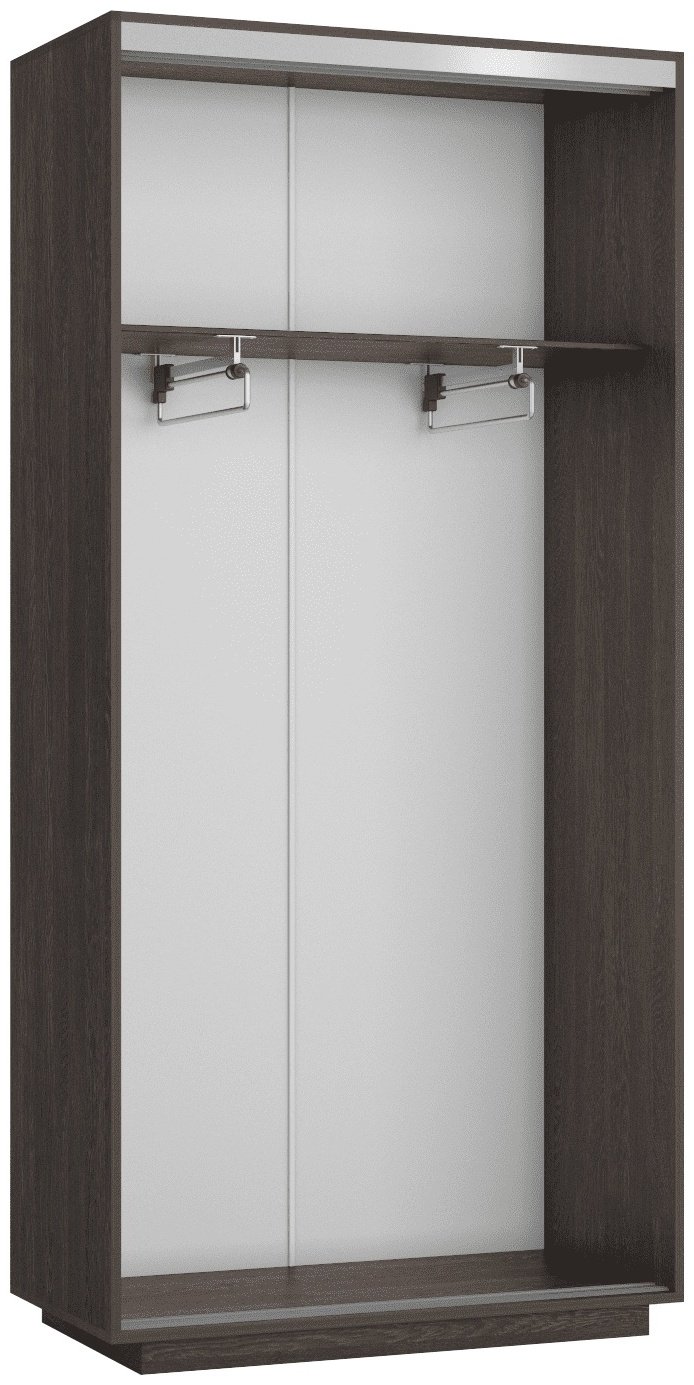 Шкаф-купе Мебель Азии Экспресс МИНИ 2-90, 90x190х44 см, черный - ForteMarket Шкаф-купе Мебель Азии Экспресс МИНИ 2-90, 90x190х44 см, черный купить,0