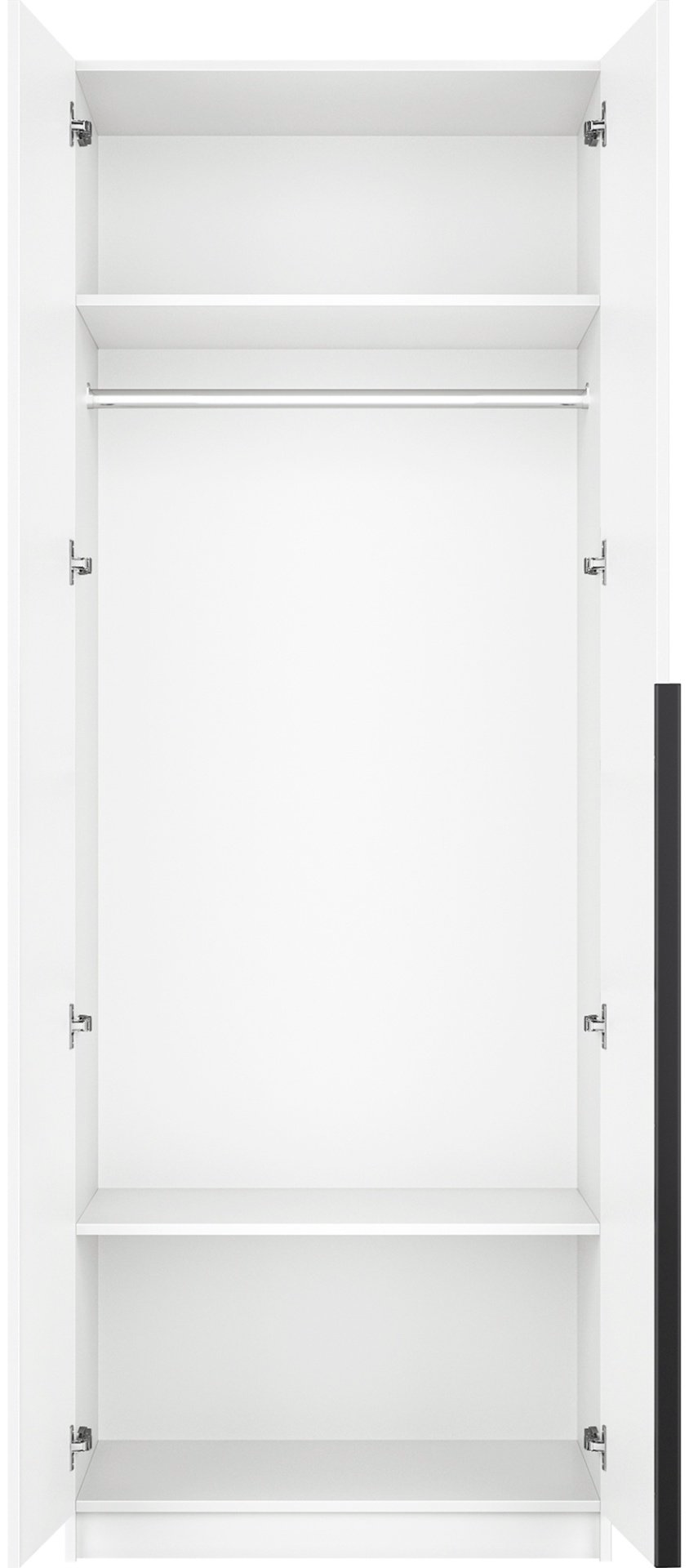 Распашной шкаф Мебель Азии Локер, 80x220х53 см, белый купить,NaN