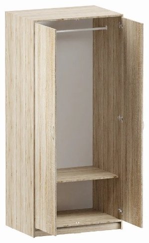 Распашной шкаф СВЕДСТА ОРИОН, 79x175х55 см, коричневый купить,NaN