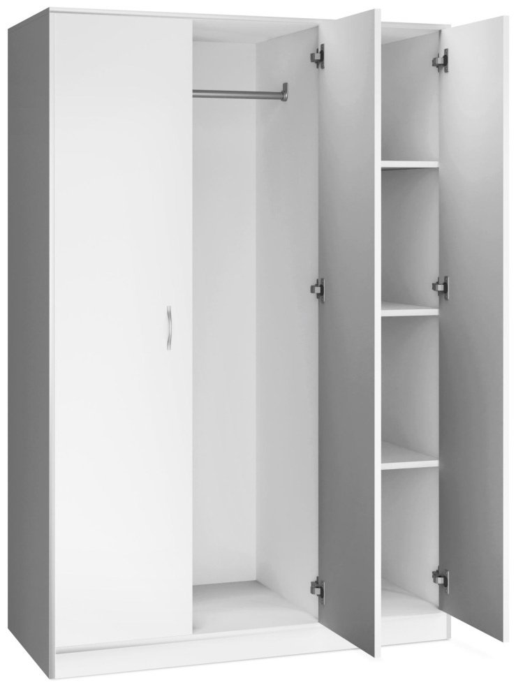 Распашной шкаф Седьмое Небо Орион, 117x175х55 см, белый купить,0