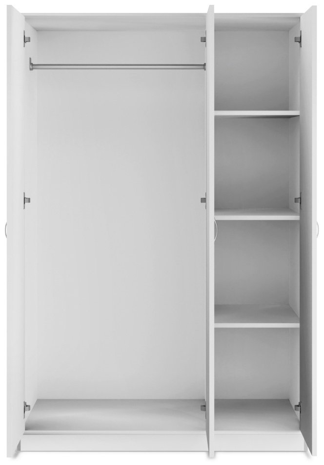 Распашной шкаф Седьмое Небо Орион, 117x175х55 см, белый купить,0