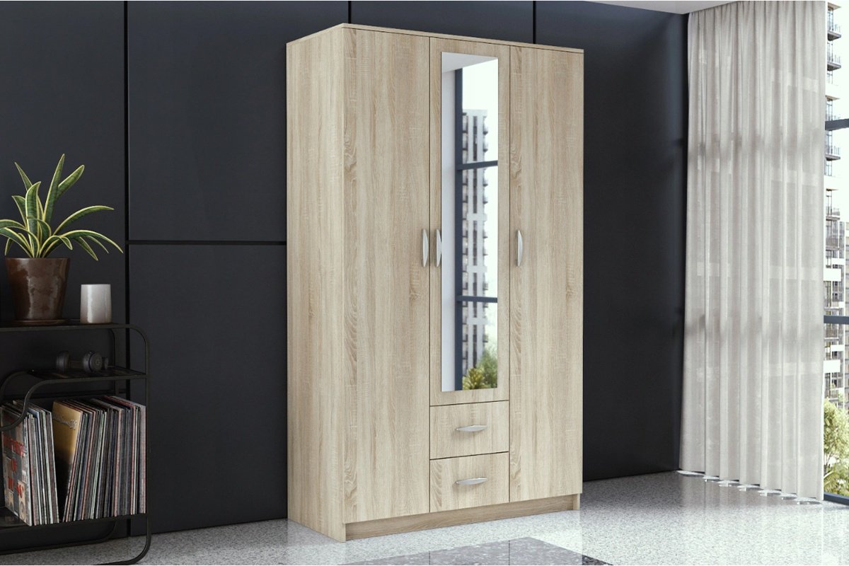 Распашной шкаф ANREX Романа 00031622, 120.2x205.4х53.8 см, коричневый купить,0
