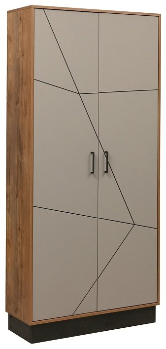 Распашной шкаф Седьмое небо Гамма-2, 95x208х36 см, серый, коричневый купить,NaN