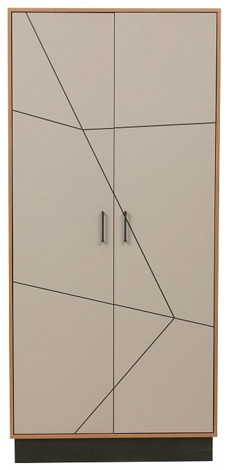 Распашной шкаф Седьмое небо Гамма-2, 95x208х36 см, серый, коричневый купить,NaN